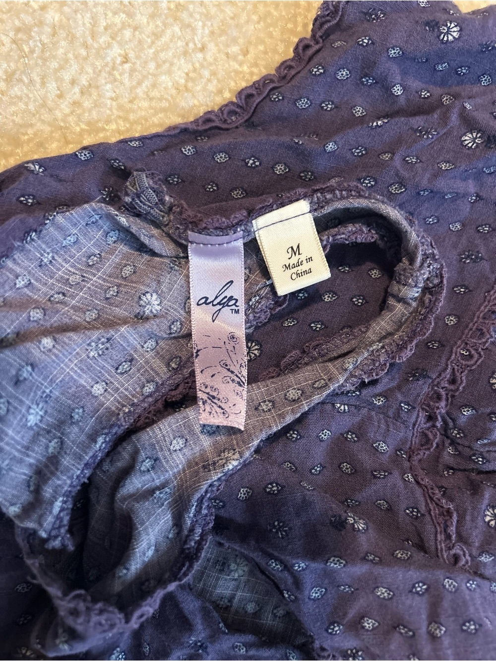 Purple Boho Tank - Picture 3 of 4